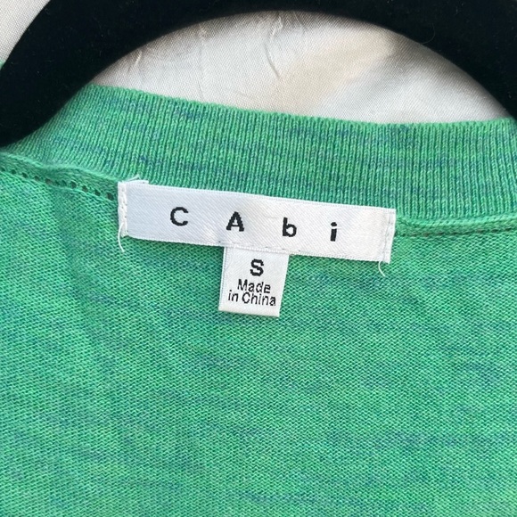 CAbi Sheer Mint Button-Up Cardigan - Picture 7 of 9